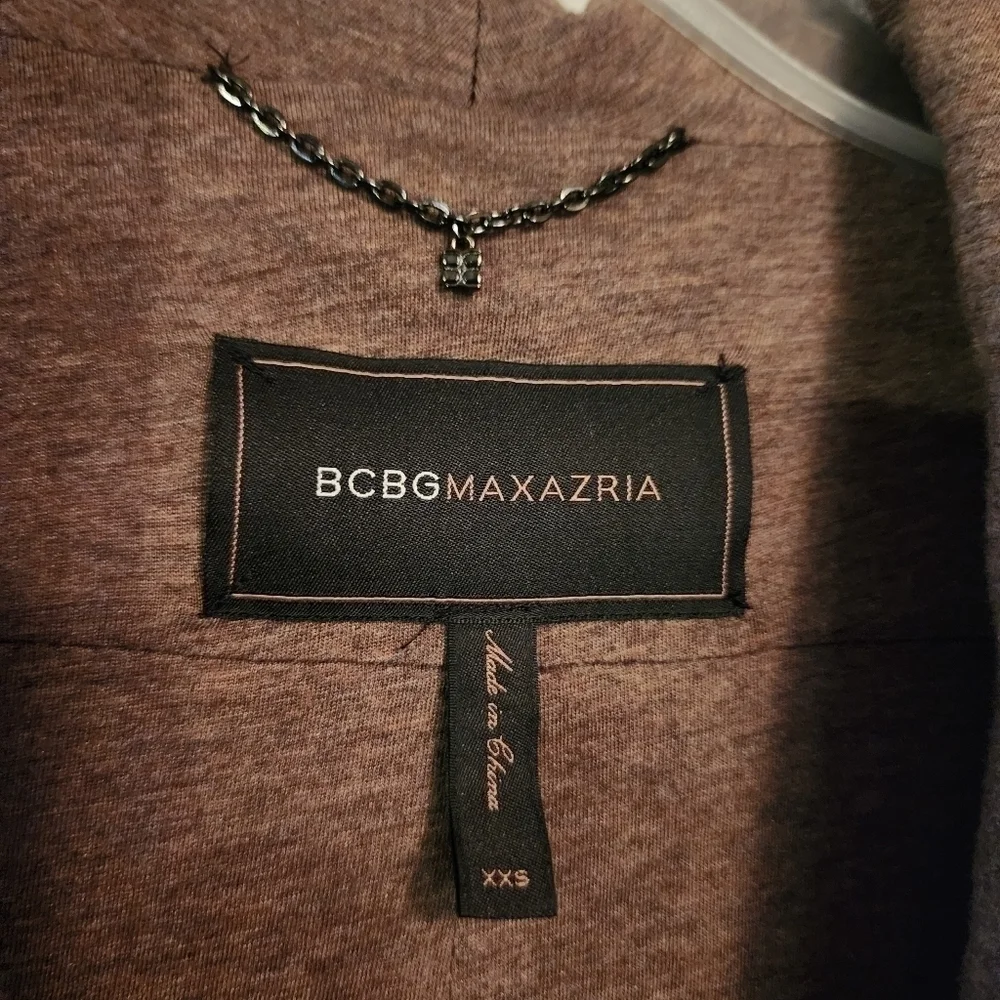 BCBGMaxAzria Brown Open Cardigan Tie Belt Size XXS